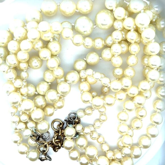 Jcrew Multi-Strand Pearl Necklace - Picture 1 of 8